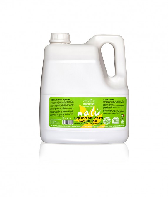 Detergente Delicato Natù senza profumo 4 Litri Tanica Bioplastica