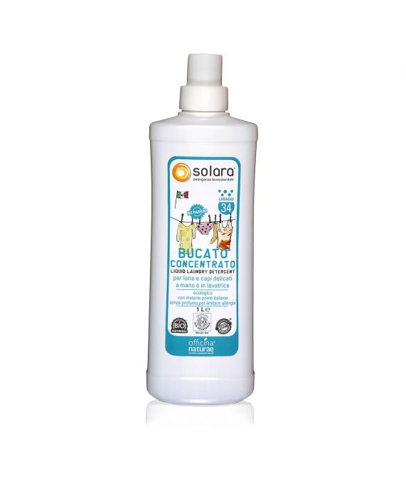Solara Liquido Bucato A Mano E Lavatrice Senza Profumo 1 Litro Solara Liquido Bucato A Mano E Lavatrice Senza Profumo 1 Litro