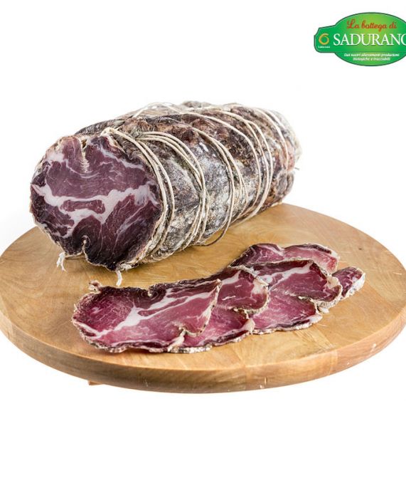 Coppa di suino bio stagionata intera Coppa di suino bio stagionata intera