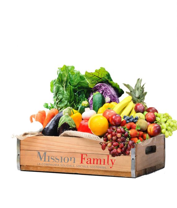Cassetta frutta e verdura mista per 4 persone/famiglia