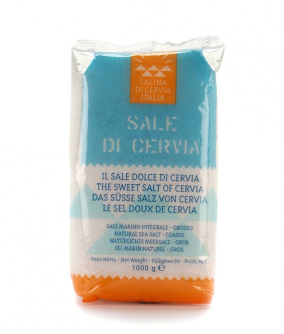 Sale di Cervia marino integrale a grana grossa - 1 kg Sale di Cervia marino integrale a grana grossa - 1 kg
