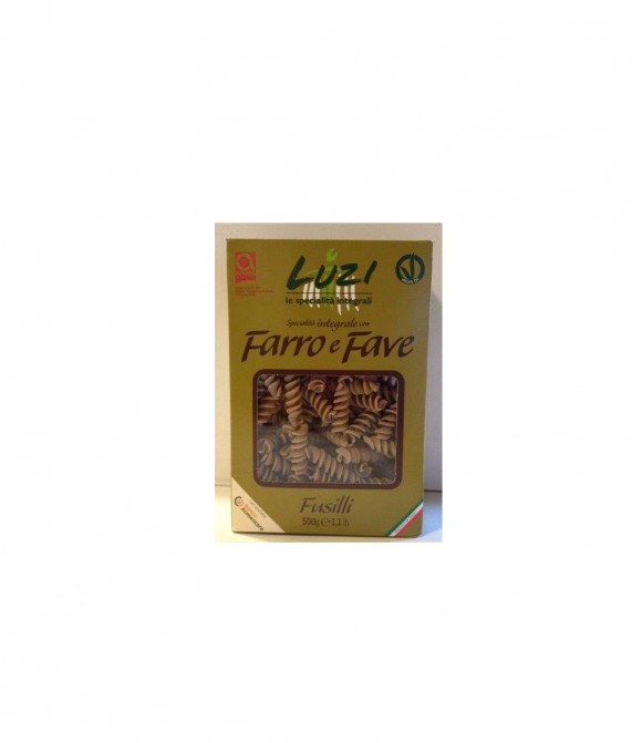 Fusilli con farro e fave - 500 gr